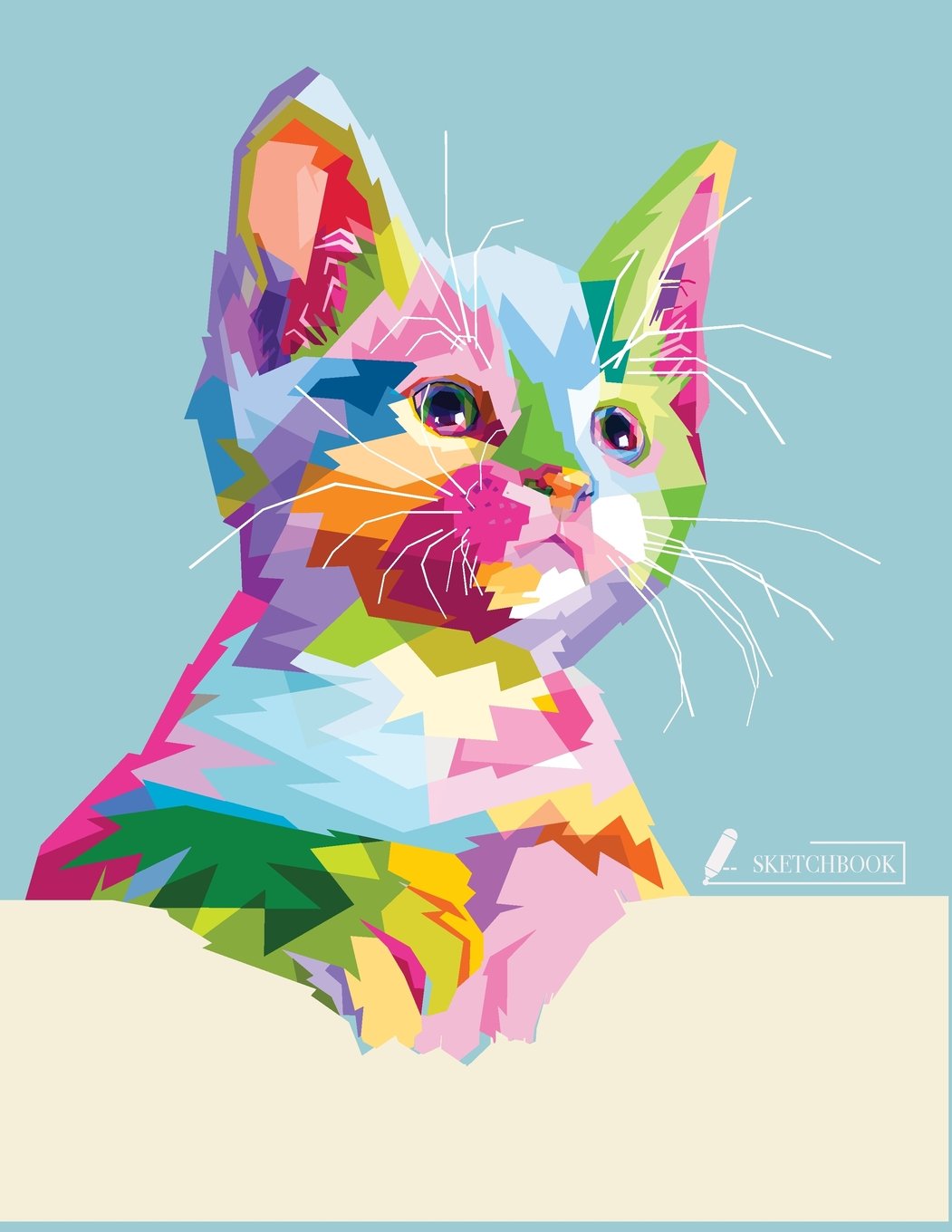 Sketch book: Cute cat cover (8.5 x 11) inches 110 pages, Blank Unlined Paper for Sketching, Drawing , Whiting , Journaling & Doodling (Cute cat ... large (8.5 x 11) inches, 110 pages, Band 1) Film, Art & Culture