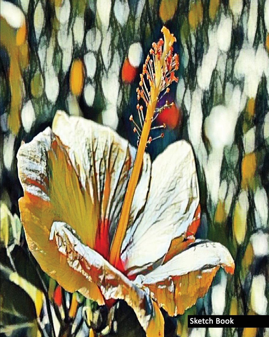 Sketch Book: Abstract Art, Nature Botanical Print (8), 8" x 10" - Drawing Sketch Pad, Unlruled Notebook, Drawing Paper - Arts & Music