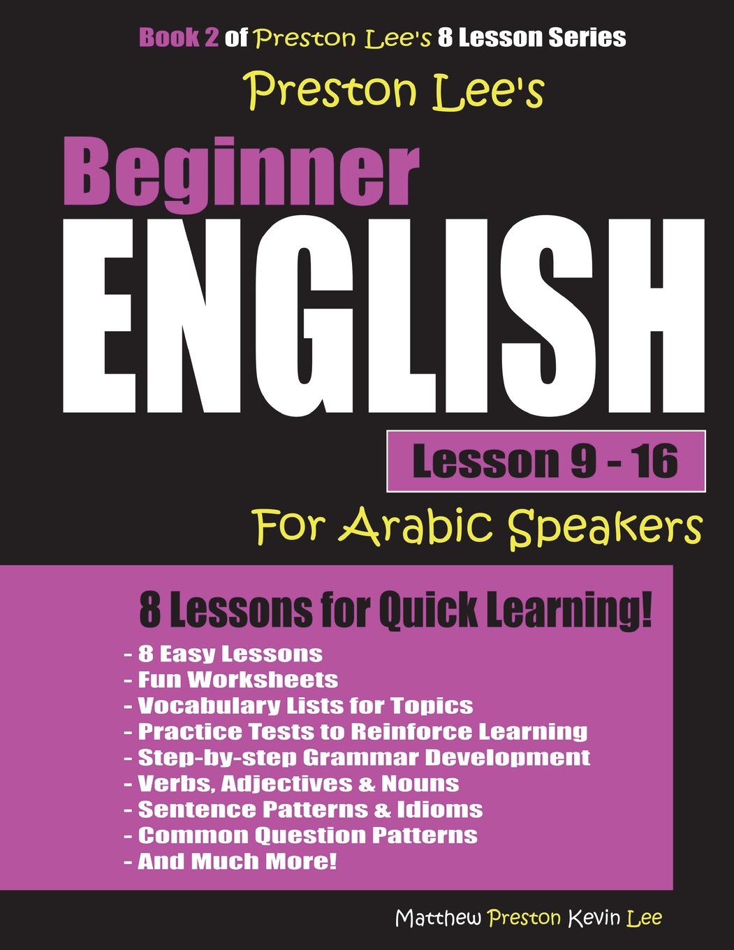 Preston Lee's Beginner English Lesson 9 - 16 For Arabic Speakers Foreign Languages ​​& Dictionaries