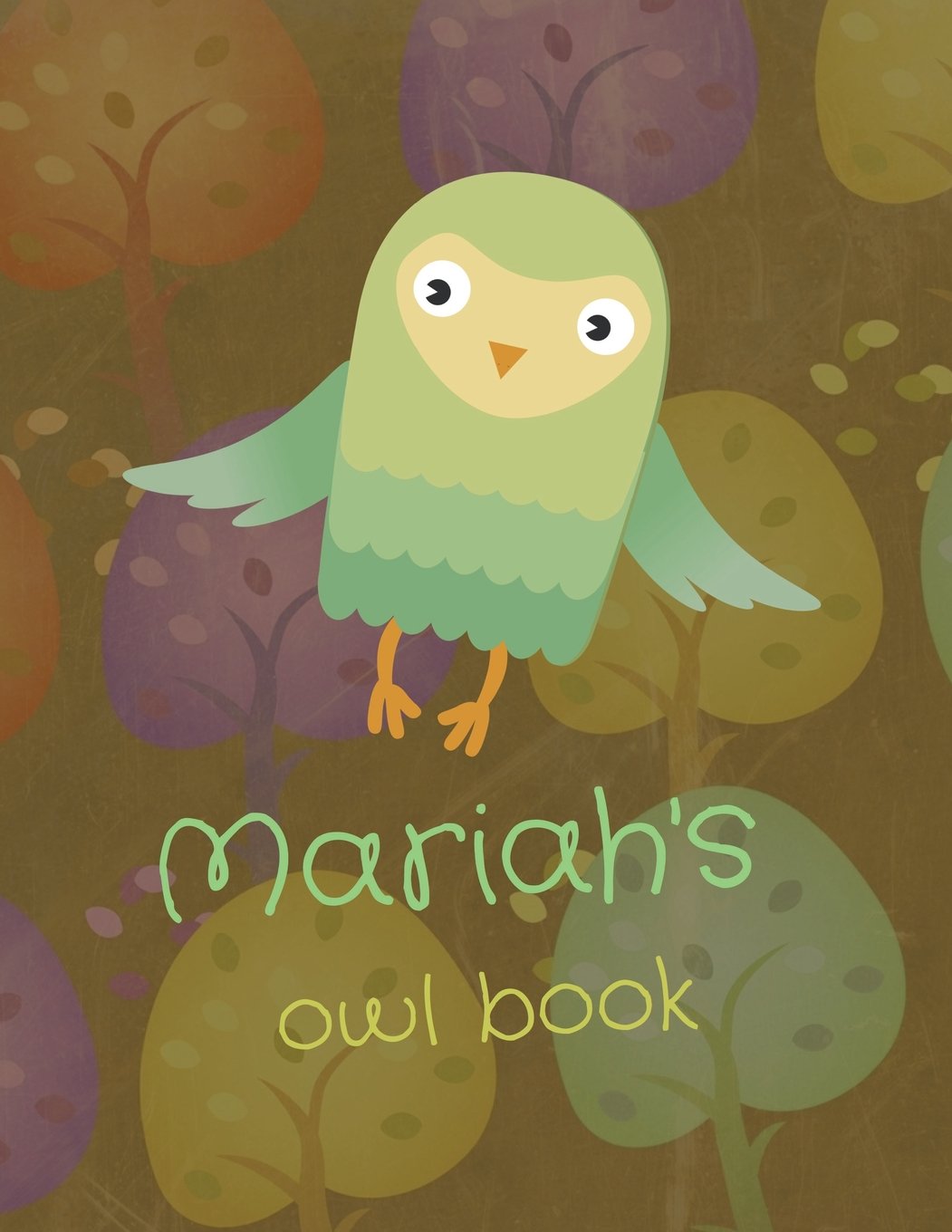 Mariah's Owl Book: Personalized Mariah name owl themed notebook, sketchbook or blank book journal. Scandinavian style personalized cute owl presents. Non-fiction