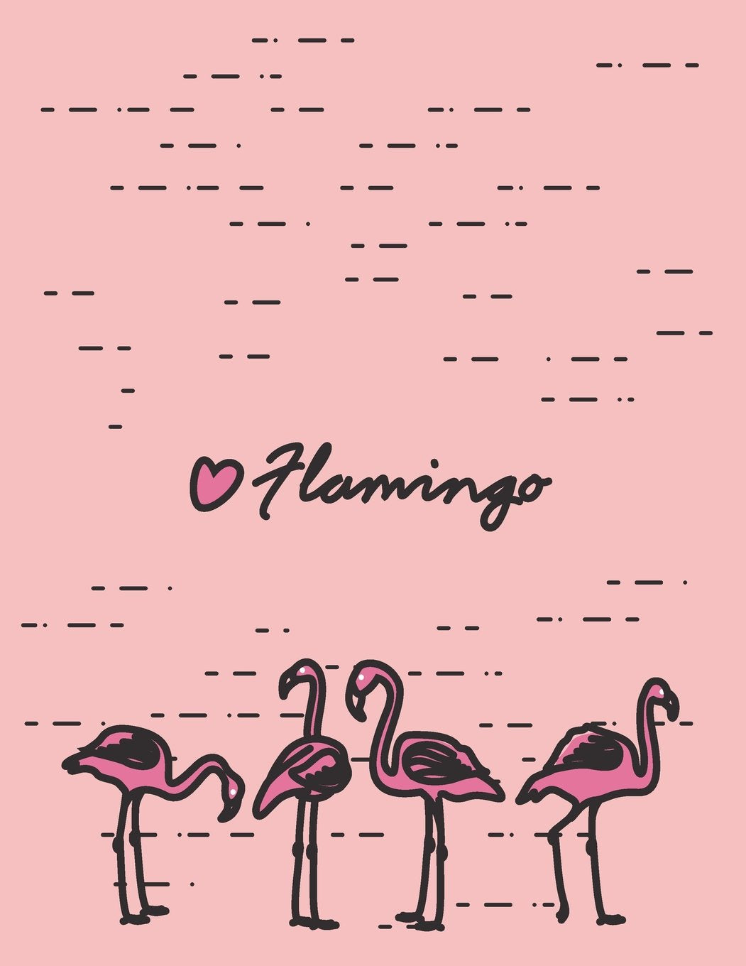 Flamingo: Cute flamingo on pink cover and Lined pages, Extra large (8.5 x 11) inches, 110 pages, White paper (Cute flamingo on pink notebook, Band 4) Film, Art & Culture