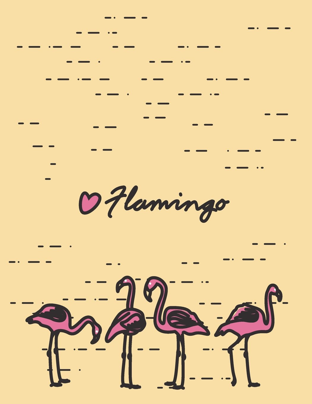 Flamingo: Cute flamingo on yellow cover and Lined pages, Extra large (8.5 x 11) inches, 110 pages, White paper (Cute flamingo on yellow notebook, Band 4) Film, Art & Culture