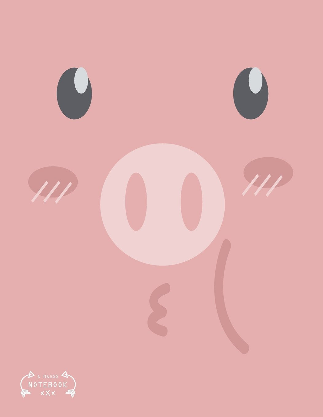 Notebook: Pig on pink cover and Lined pages, Extra large (8.5 x 11) inches, 110 pages, White paper (Pig on pink notebook, Band 2) Film, Art & Culture