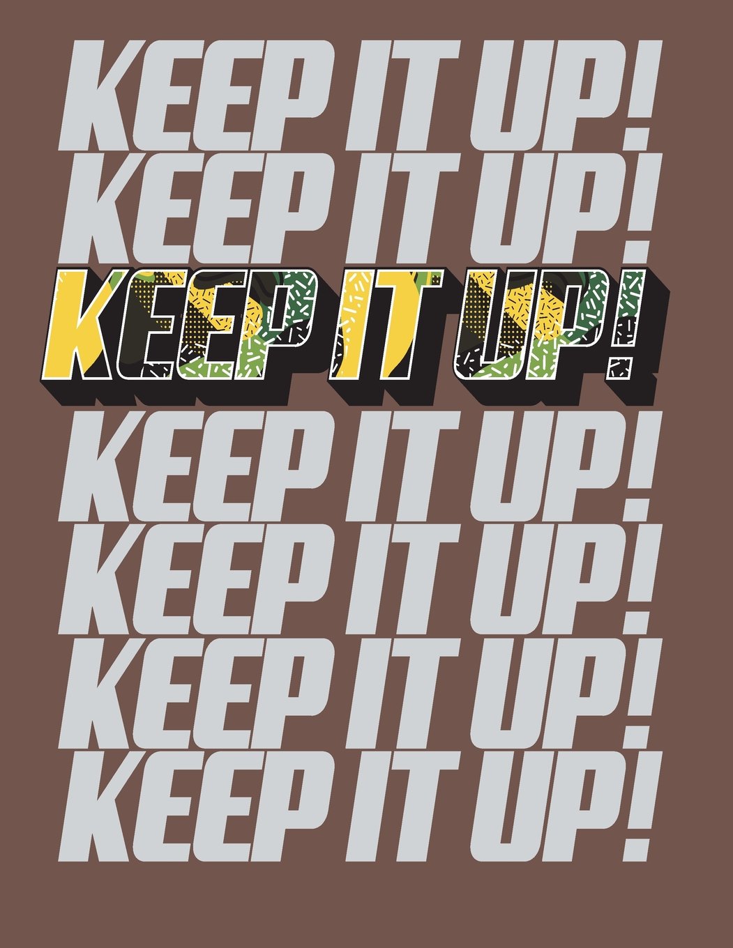 keep it up!: keep it up on brown cover (8.5 x 11) inches 110 pages, Blank Unlined Paper for Sketching, Drawing , Whiting , Journaling & Doodling (keep it up on brown sketchbook, Band 5) Learning & Reference