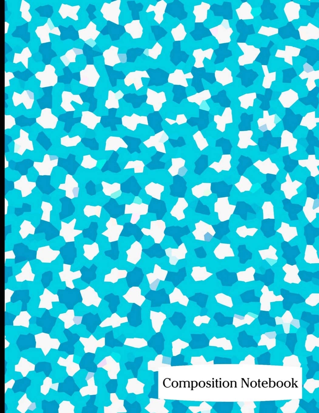 Composition Notebook: Blue Camouflage Pattern Composition Notebook - 8.5" x 11" - 200 pages (100 sheets) College Ruled Lined Paper. Glossy Cover. Essays & Short Stories