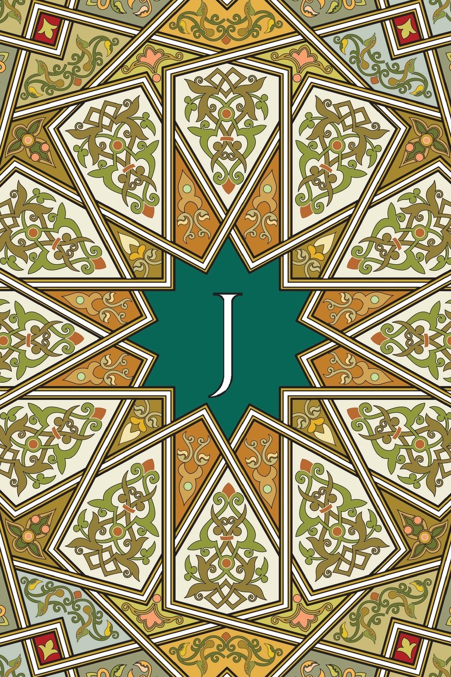 Monogram J Blank Book: Blank Art Sketch Pad Journal Notebook (Arabesque Two 150 Blank, Band 10) Film, Art & Culture