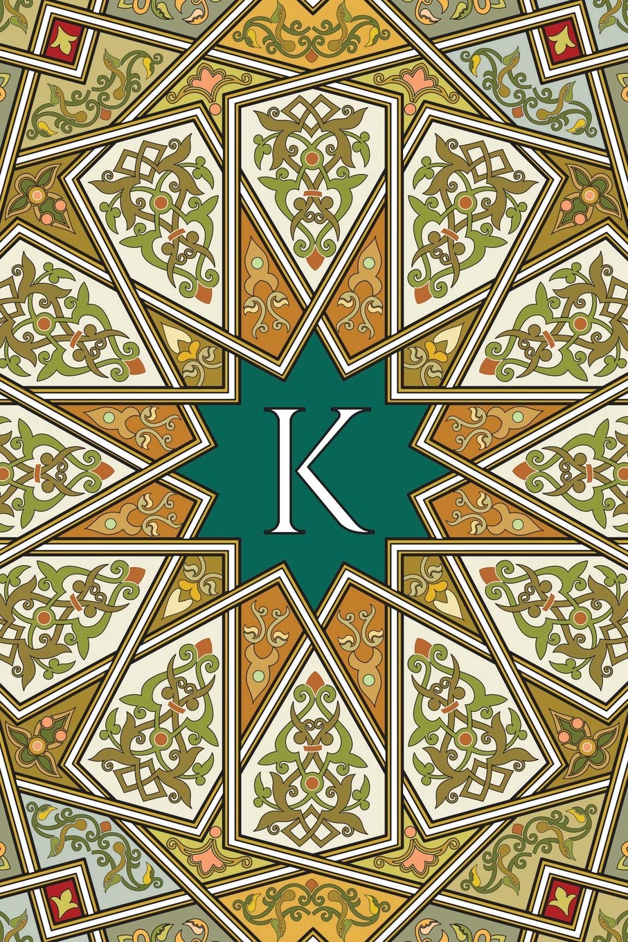 Monogram K Blank Book: Blank Art Sketch Pad Journal Notebook (Arabesque Two 150 Blank, Band 11) Hobbies & Crafts
