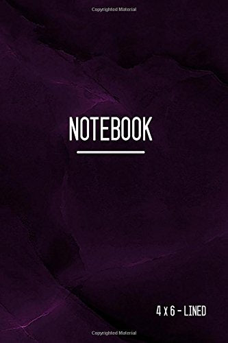 Lined Notebook 4x6: Marble Purple Black, Journal Notebook with Date, Smart Design, Traveler, Ruled, Small, Soft Cover, Numbered Pages (Calligraphy Lined Notebook Small) Lifestyle