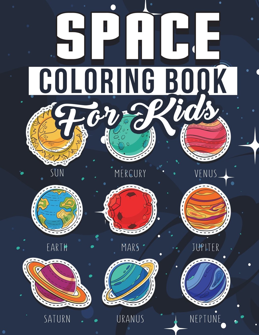Space Coloring Book For Kids: Funny Cute & Educational Relaxing Colouring Book For Kids 2018: Fantastic Outer Space Coloring with Solar System ... 9-12, Toddler, Children, Little Teen & Adult) book