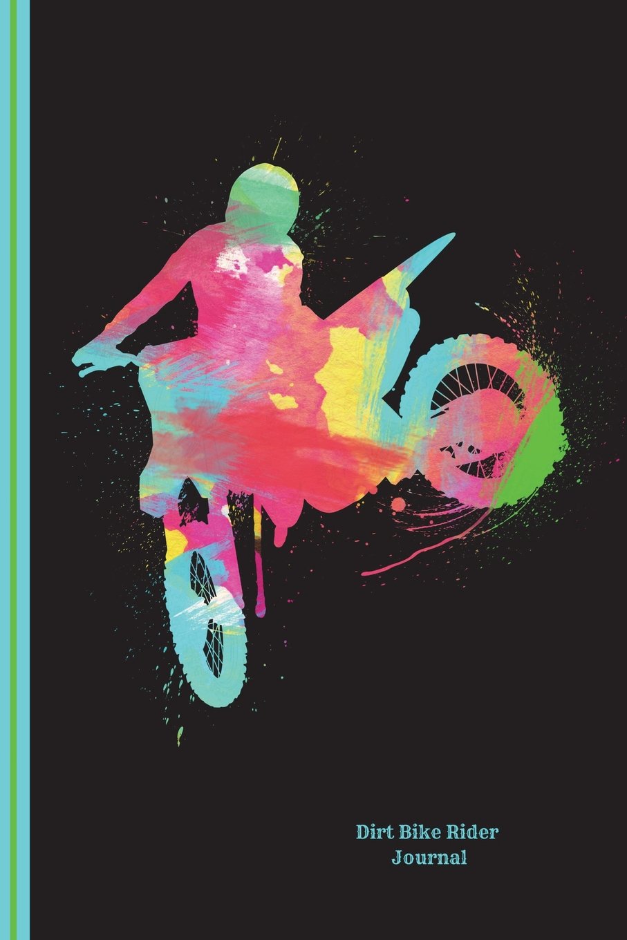Dirt Bike Rider Journal: Watercolor Motocross, Journal Notebook Planner Dot Grid, 100 Dotted Pages 6 x 9 Journaling Book, Sketching, Taking Notes Film, Art & Culture