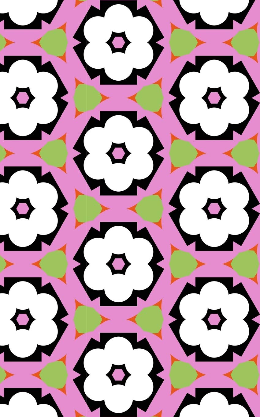 Dot Grid Notebook: Pink & white chiyogami cover, 150 pages, 5x8 in., glossy Essays & Short Stories