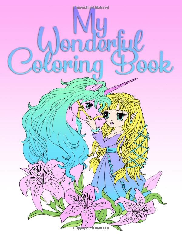 My Wonderful Coloring Book: For girls from 8 years and adults Religion & Esotericism
