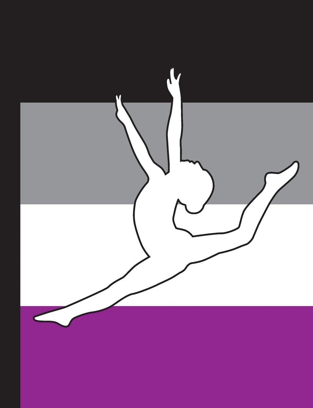 Gymnastics Asexual Flag - College Ruled Lined Composition Book: Lined Notebook for Gymnasts For School and Work Contemporary literature