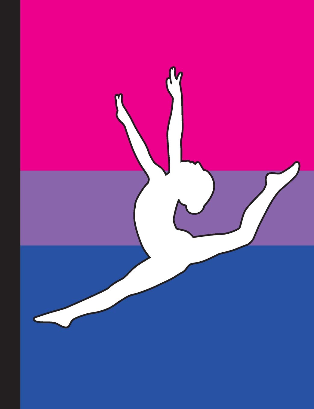 Gymnastics Bisexual Flag - College Ruled Lined Composition Book: Lined Notebook for Gymnasts For School and Work Contemporary literature