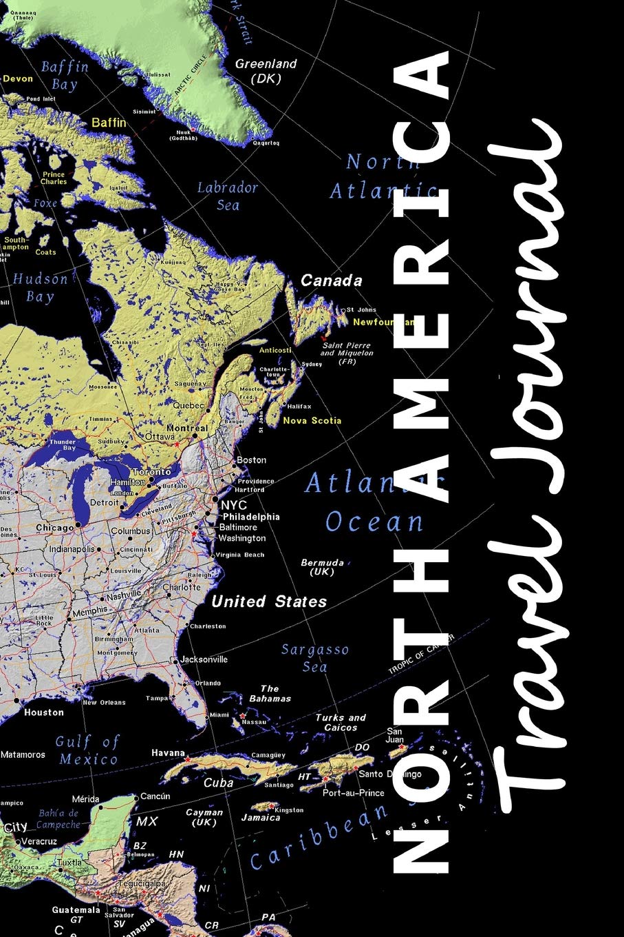 North America Travel Journal (Map-Themed Travel Diaries) Leisure, Home & Garden