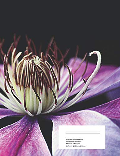 ORCHID COMPOSITION BOOK: COLLEGE RULED LINED PAPER COMPOSITION NOTEBOOK 90 SHEETS / 180 PAGES 8.5" x 11" INCHES / 21.59CM x 27.49CM Books