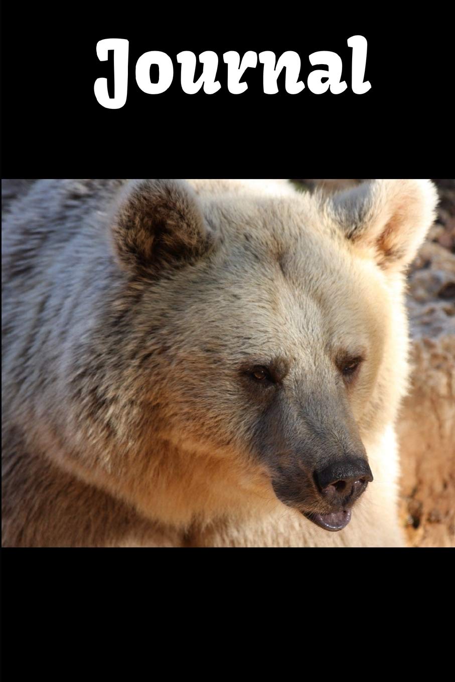 Journal: Big Fluffy Grizzly Bear themed Journal 6" x 9" 100 pages Essays & Short Stories