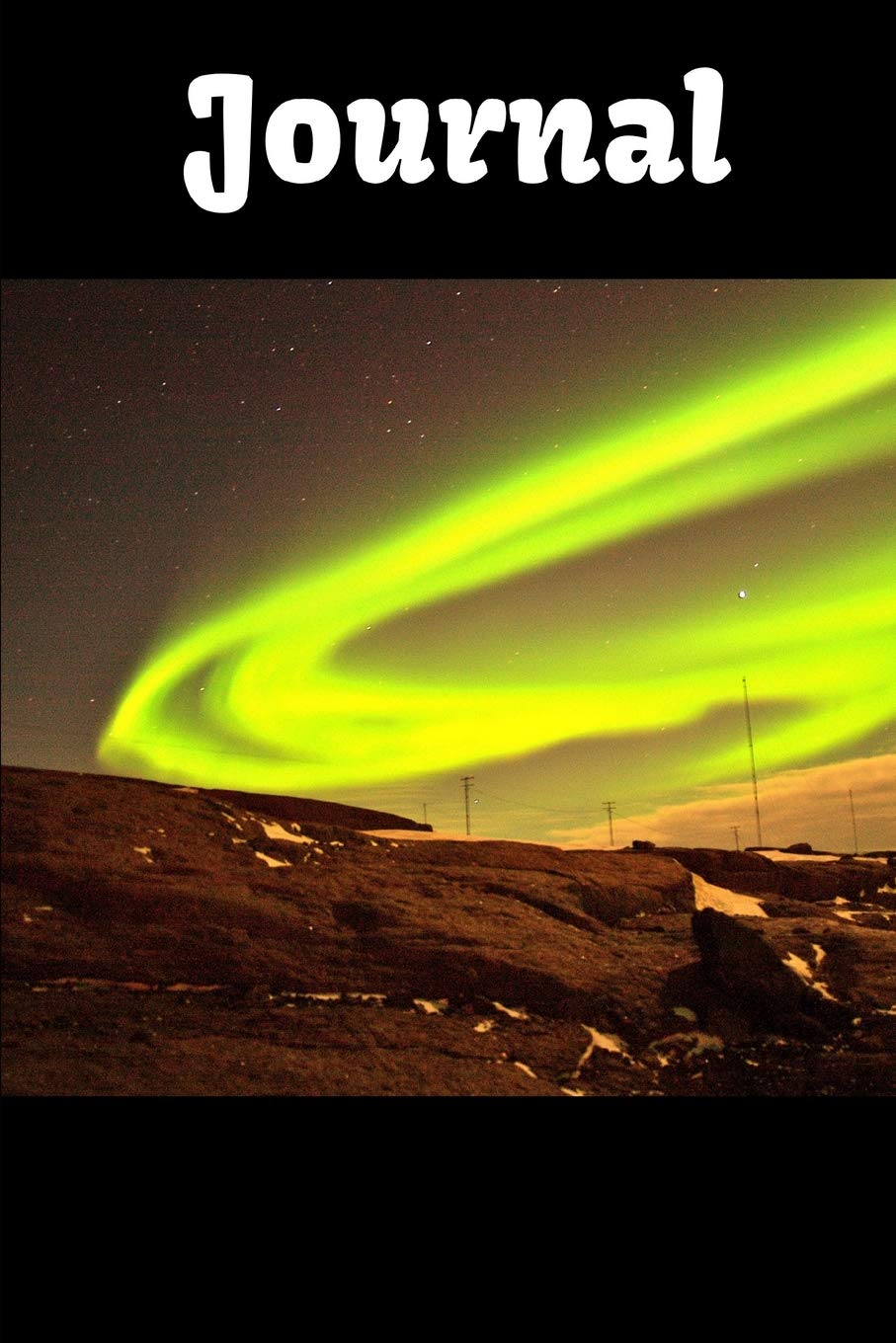 Journal: Iceland Aurora Borealis themed Journal 6" x 9" 100 pages Essays & Short Stories