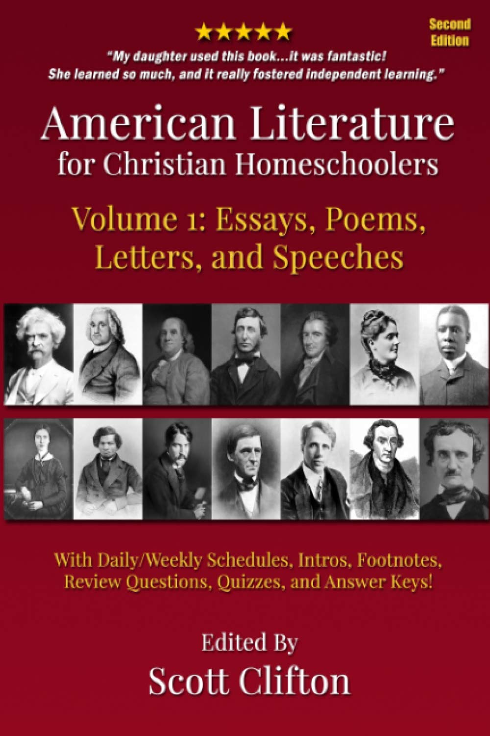 American Literature for Christian Homeschoolers, Volume 1: Essays, Poems, Letters, and Speeches International