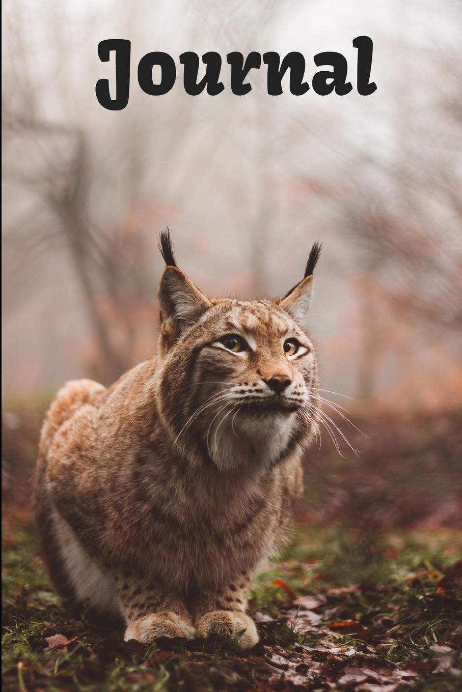 Journal: Eurasia Lynx Cat themed Journal 6" x 9" 100 pages Essays & Short Stories