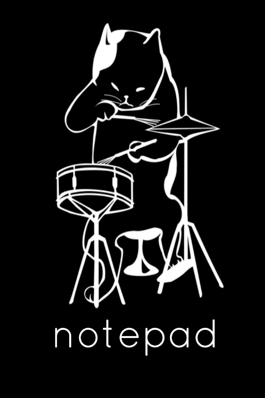 Notepad: Cat Drumming Lyric Songbook Homework Book Notepad Composition and Journal Diary Mathematics