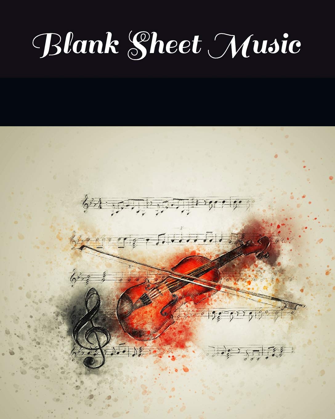 Blank Sheet Music: 8x10 100 entries 50 pages blank sheet music with space for lyrics or notes Arts & Music
