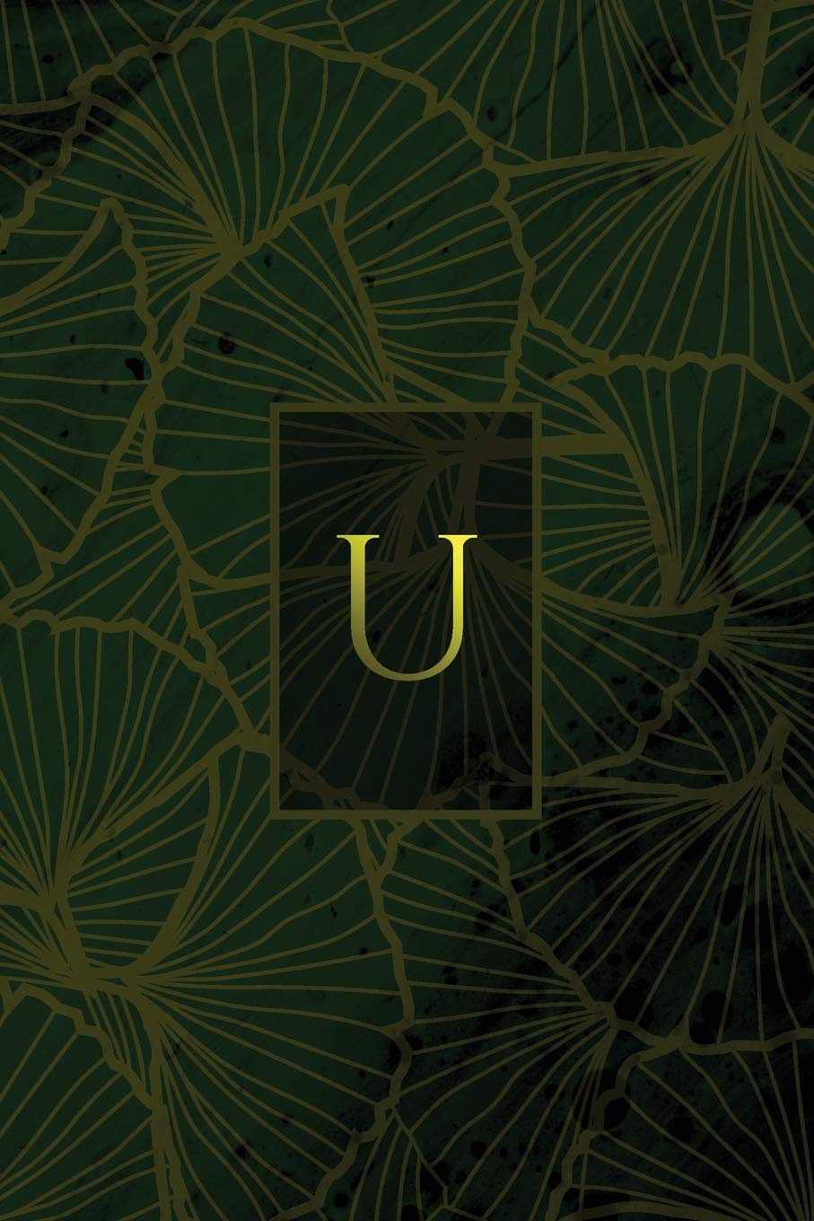 Monogram U Notebook: Blank Journal Diary Memoir Log Logue (Luxury Two 150 Lined, Band 21) Mathematics