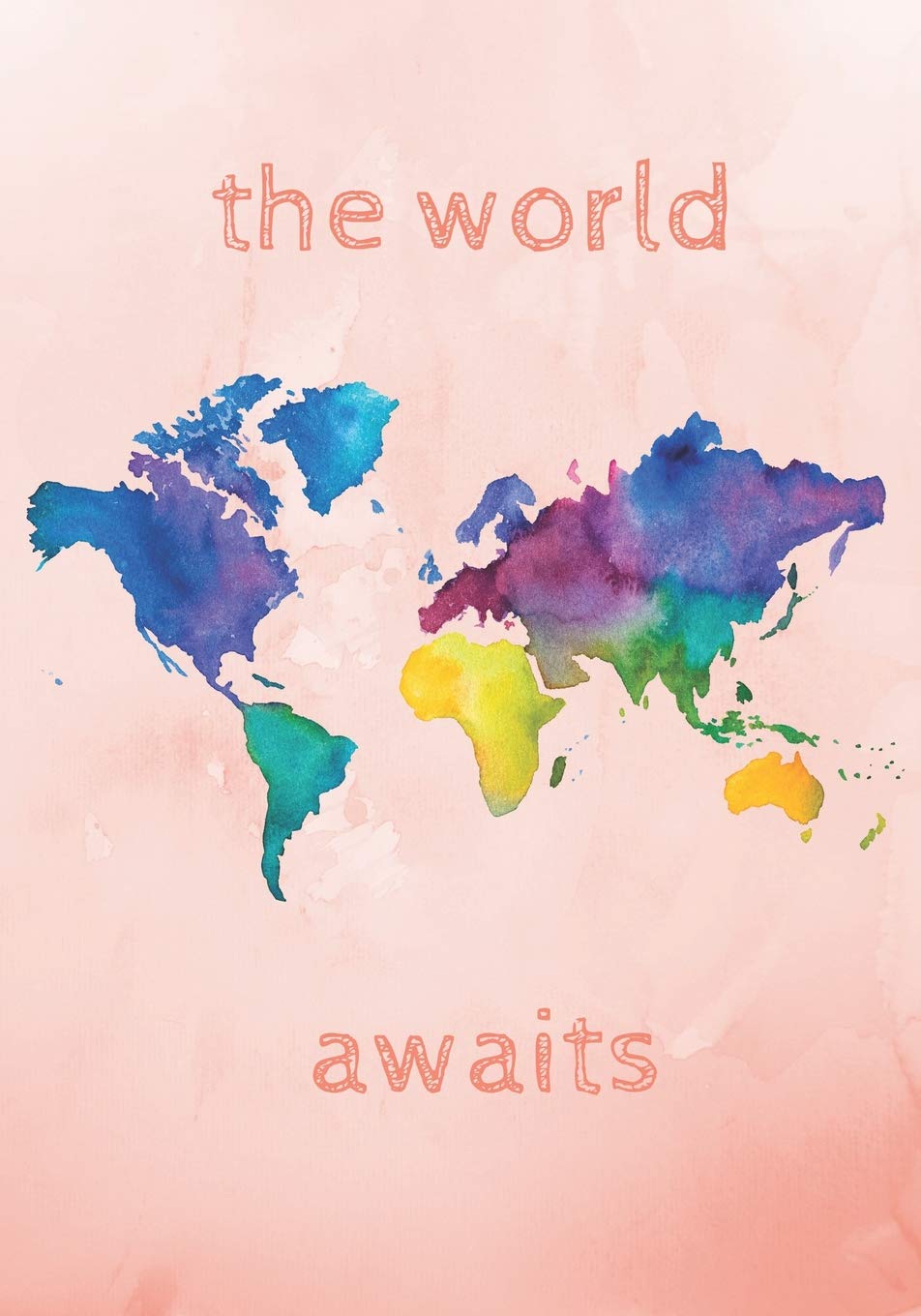 World Map Watercolor Journal: The World Awaits Blank writing paper Leisure, Home & Garden