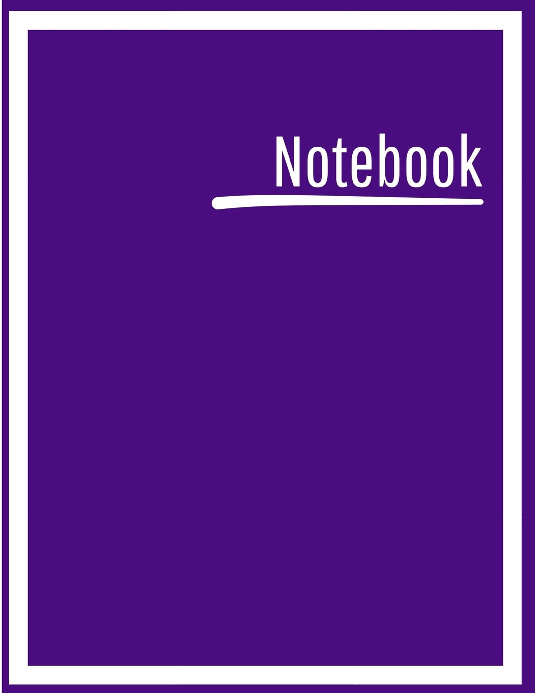 Notebook: College Ruled, Lined, Notebook For School, Work, 1 Subject, Dark Purple, Soft Cover Business, Finance & Career