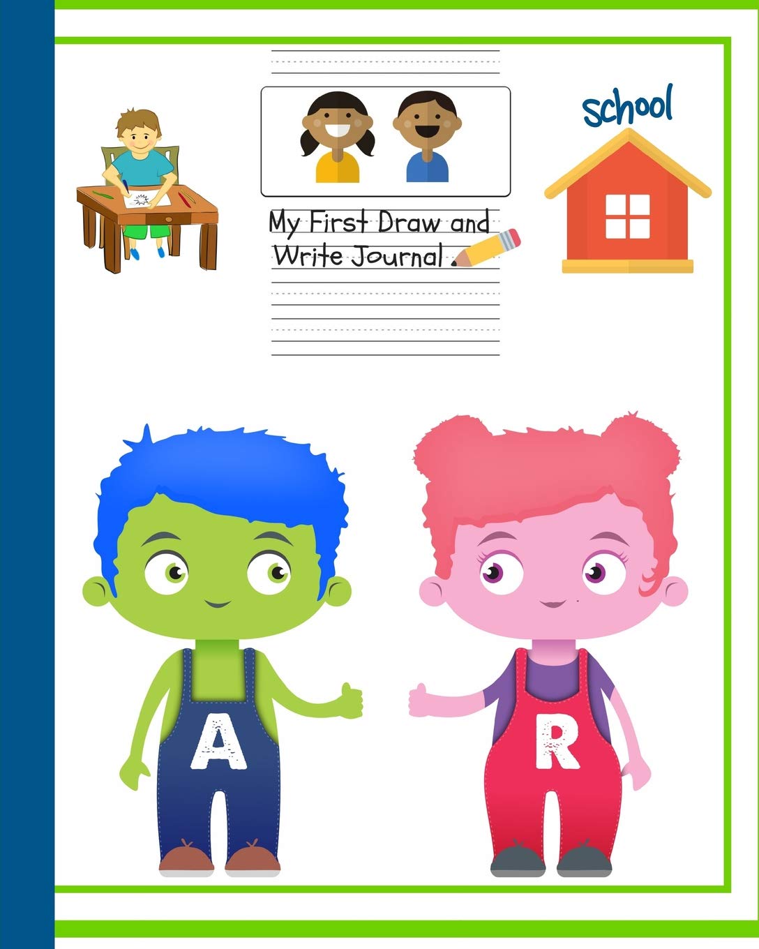 My First Draw and Write Journal: Primary Composition Notebook Grades K-2 Story Journal - Picture Space And Dashed Midline - Kindergarten to Early Childhood - 80 Story Paper Pages - 3 Education & Training