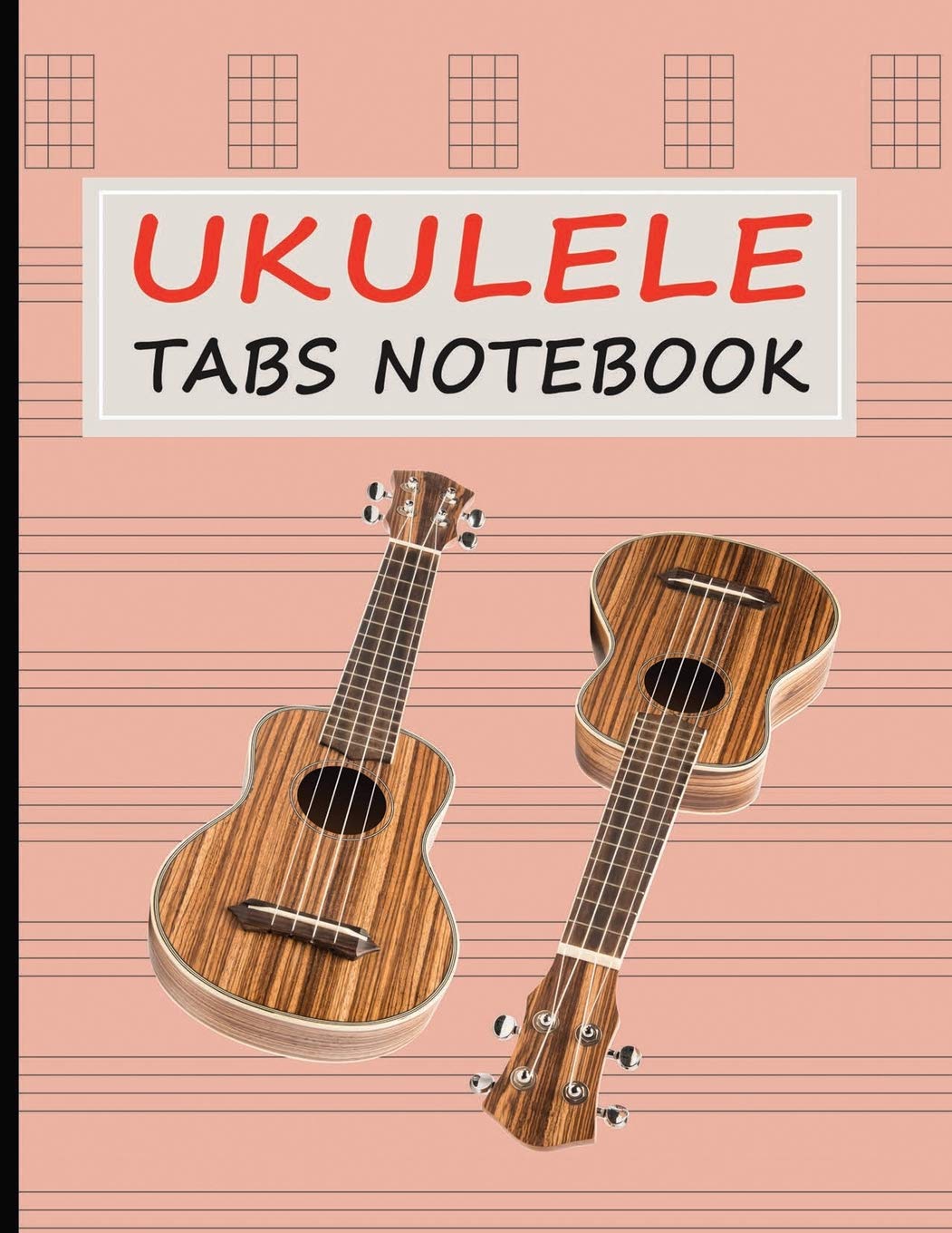 Ukulele Tabs Notebook: Blank Tablature for Composing Ukulele Music - Apricot (Song Manuscript Notepads, Band 4) Social Sciences