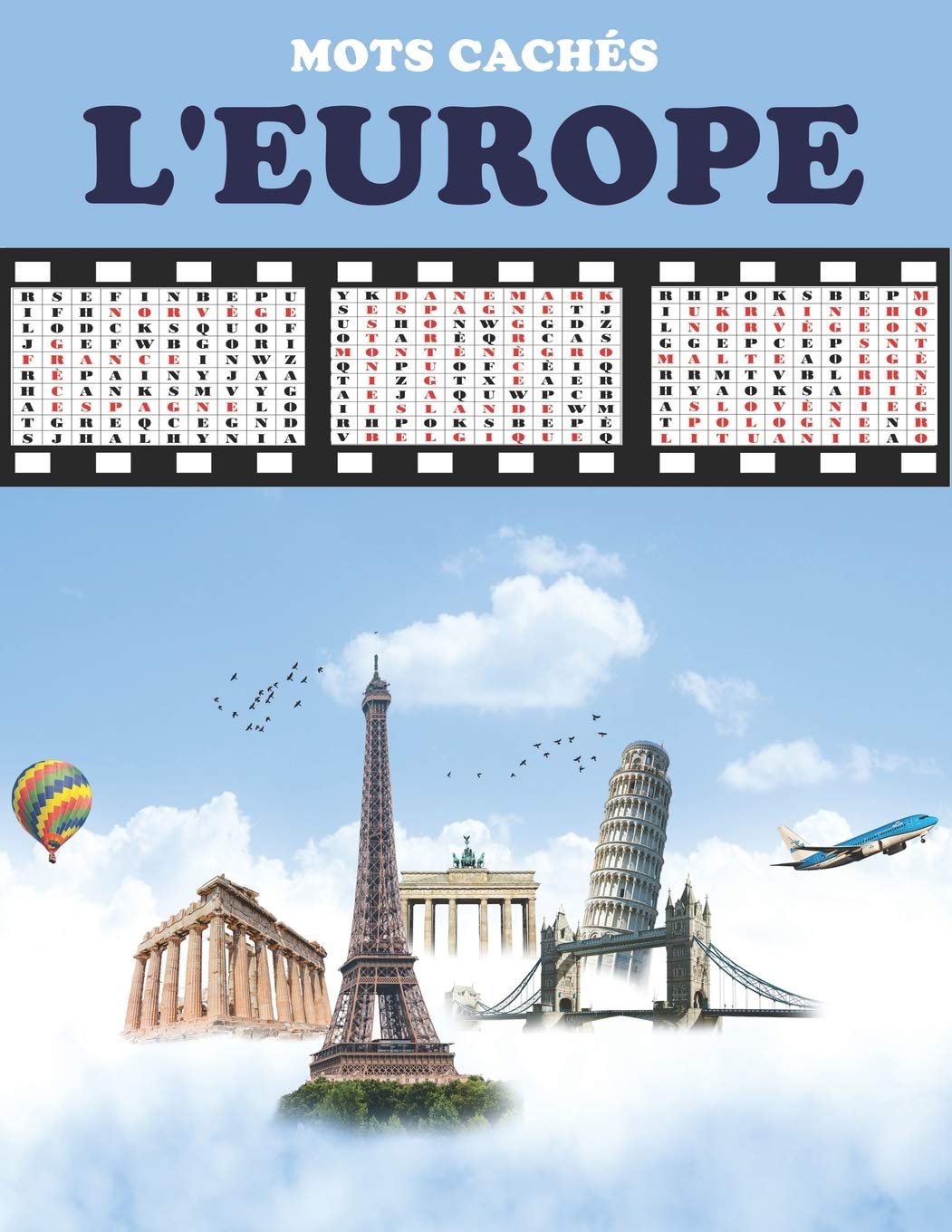 MOTS CACHÉS - L'EUROPE: Apprendre dans une forme de jeu Non-fiction