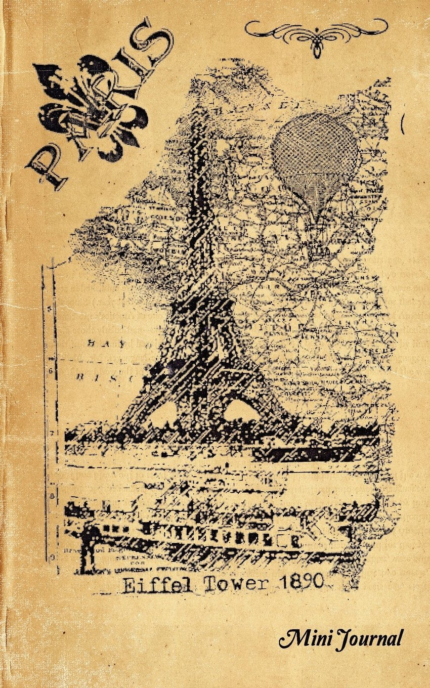 Mini Journal: compact 5x8" | cream paper | vintage style book