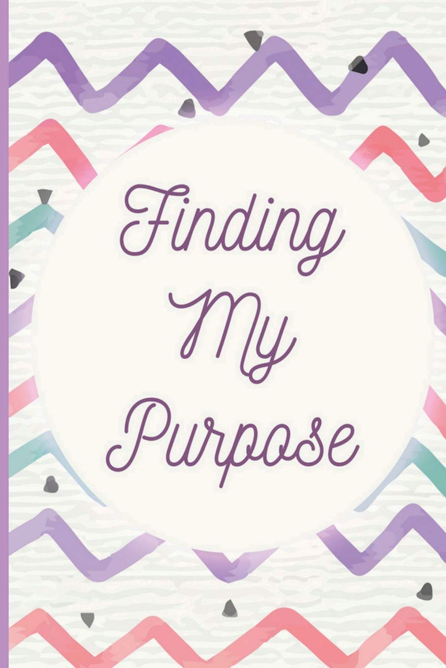Finding My Purpose: Motivational guided journal, undated double-page spread per day, Mindful colouring bar, goal setting and self reflection, green and purple Lifestyle