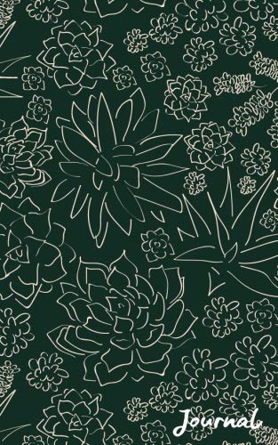 Journal: Green Succulents Garden Lined Notebook (5x8). Flower Plant Gardening Diary. Books