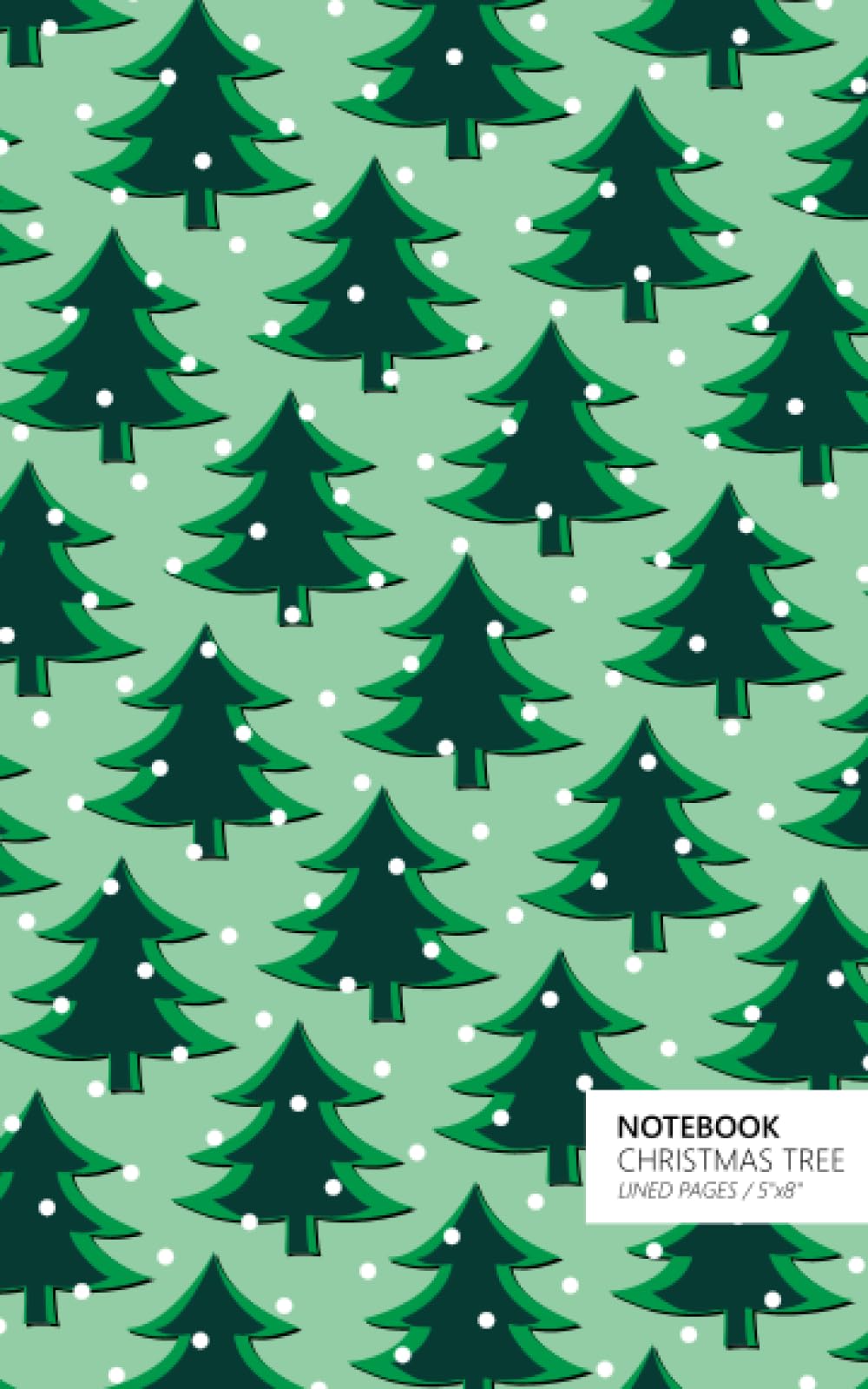 Christmas Tree Notebook: (Light Green Edition) Fun notebook 96 ruled/lined pages (5x8 inches / 12.7x20.3cm / Junior Legal Pad / Nearly A5) Stationery