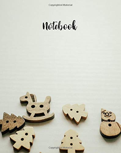 notebook: notebook 8"x10" size, 100 Pages , ruled , lined – for writing , Sketching , Journal (Christmas cover 4) Self-help