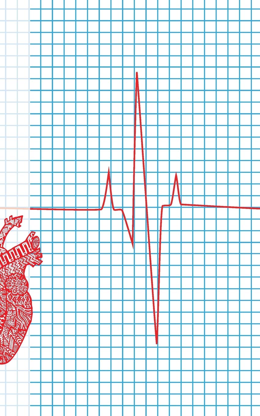 CHD Journey Notebook: Heartbeat Rhythm Waveform, Graph Paper Book, 5 in x 8 in, 50 sheets / 100 pages Medicine
