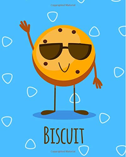 Cute Biscuit Notebook | Cute Food | College Ruled: 150 Pages - 7.5x9.25 | Creative Artist Gifts | Entrepreneur Notebook | Cute Notebook | Colorful Art | Student Gift Education & Training
