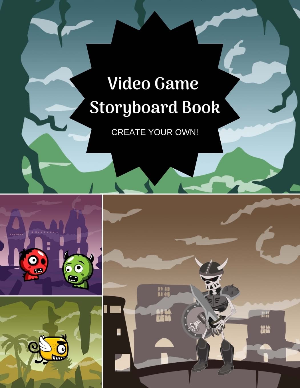 Video Game Storyboard Book for Kids: Create Your Own Game, Comic Book, Drawing Pad book