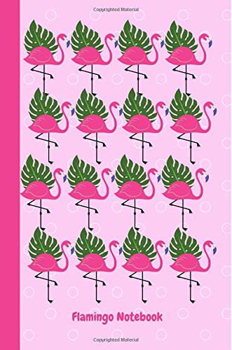 Flamingo Notebook: Lined Exercise Notebook, Journal, Diary, 100 College Ruled/Lined Pages, 6 x 9 inches / 15.24 x 22.86 cm, Slightly Bigger Than A5 (Flamingo gifts, Band 7) Books