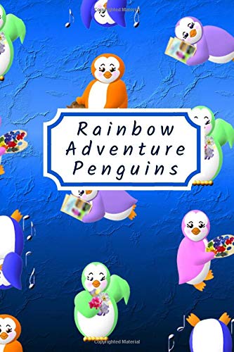 Rainbow Adventure Penguins Notebook: Narrow-Ruled Notebook, 140-page, Lined, 6 x 9 in (15.2 x 22.9 cm) Mathematics