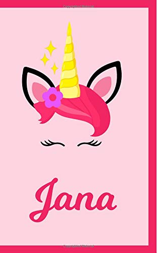 Jana: Personal Notebook | Personal Diary | Unicorn Notebook | Writing Journal | Personalized Notebook | Custom Name Notebook | Unicorn Gift | Unicorn Birthday Notebook (Personalized Notebooks) Parents & Children