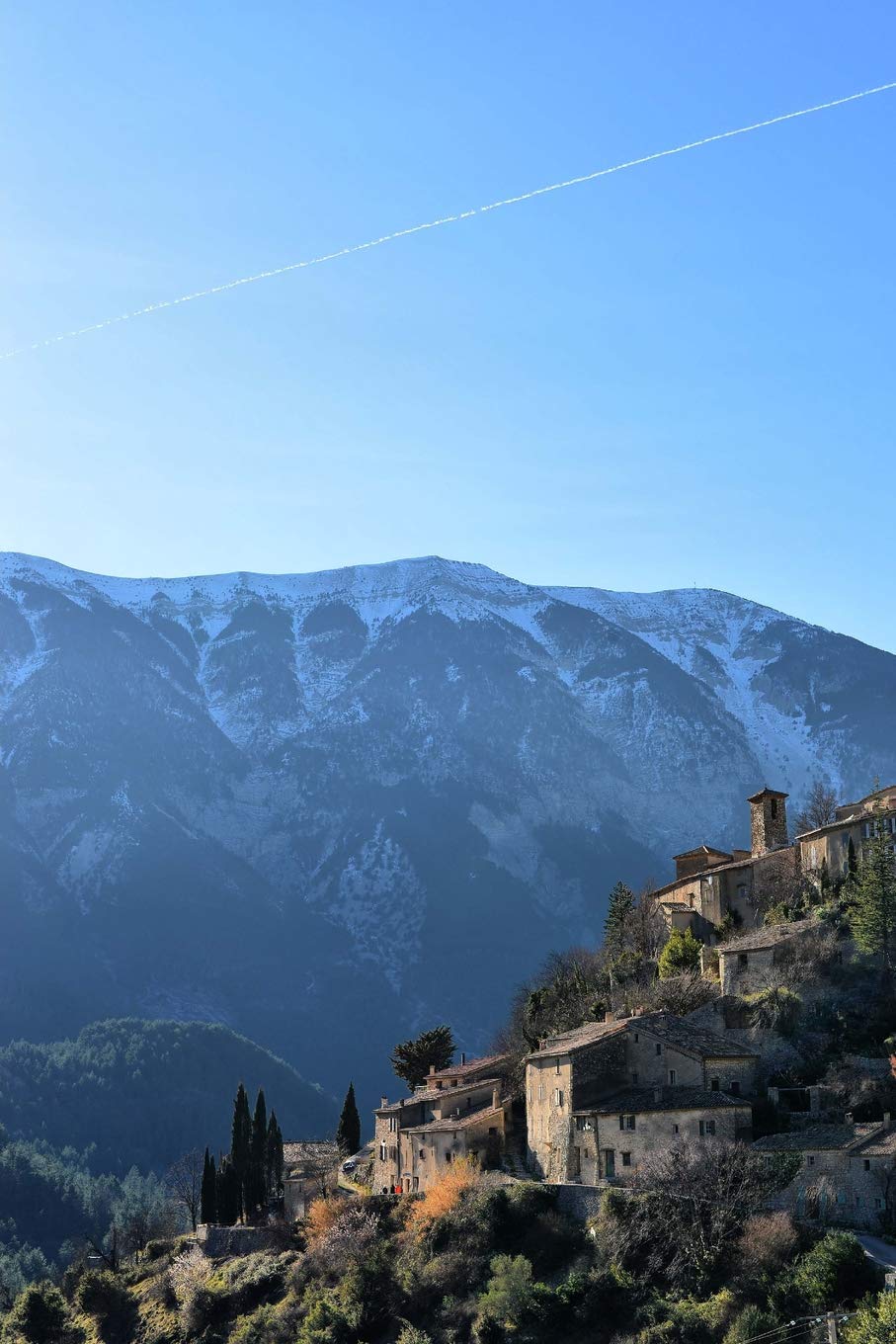 Brantes Mountain Village in France Journal: 150 page lined notebook/diary Travel