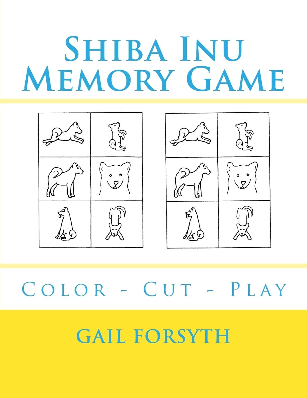 Shiba Inu Memory Game: Color - Cut - Play Leisure & Fun