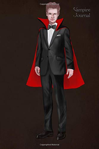 Vampire Journal: Man Fashion Illustration Soft Cover Journal, Diary, Notebook with Lined Pages Books