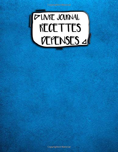 Livre Journal Recettes Dépenses: A4 - 106 pages - Motifs - geometriques - abstraits - textures - couverture souple glossy - AutoEntrepreneur - Budget - micro BIC - micro BNC Business, Finance & Career