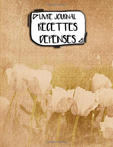 Livre Journal Recettes Dépenses: A4 - 106 pages - Motifs - geometriques - abstraits - textures - couverture souple glossy - AutoEntrepreneur - Budget - micro BIC - micro BNC book