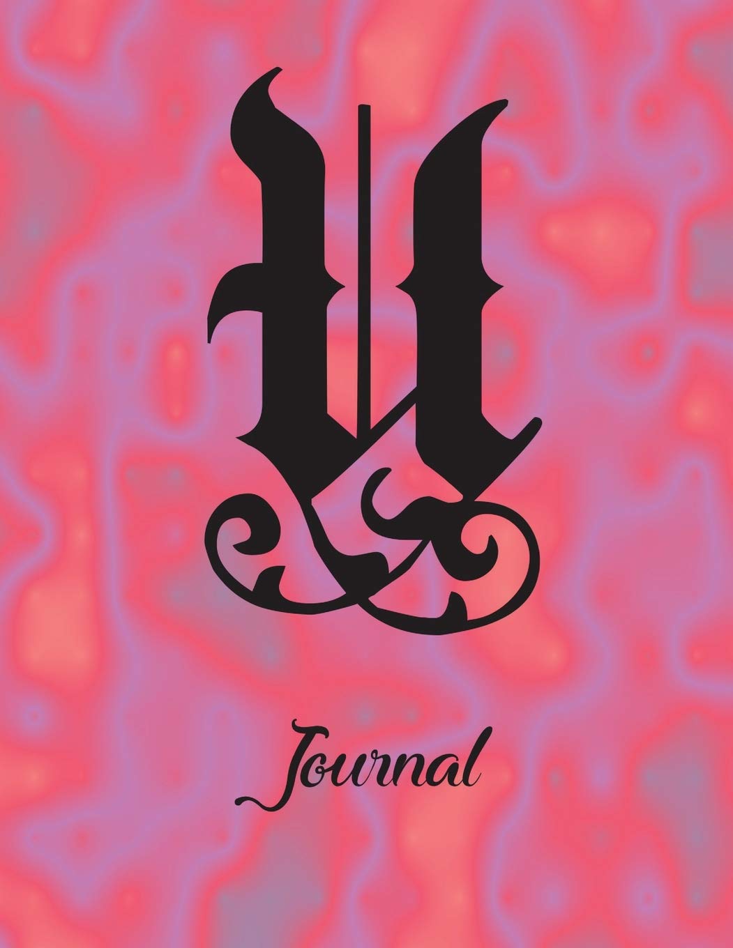 U Journal: 8 1/2" x 11" Notebook 120 Pages Wide Ruled Lined for Writing. Personalized Monogram Name Initial Elegant Font Design. Media & Communication