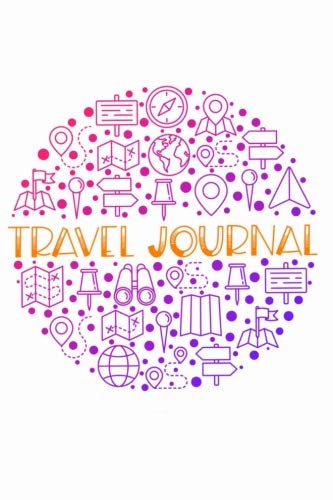 Travel Journal: Fun, bright College Ruled Lined Notebook Learning & Reference